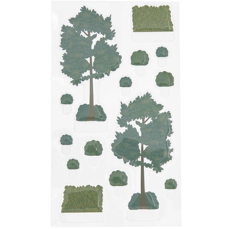 Paper Poetry by Rico Design FIGURICO gel stickers, Trees