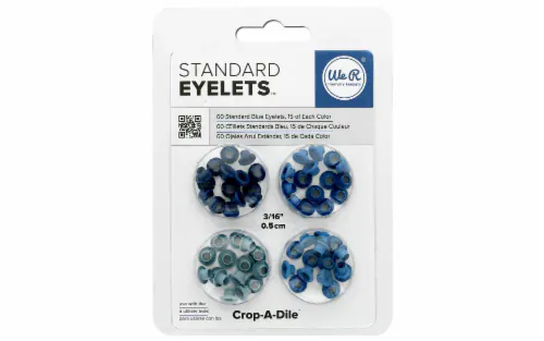 We R Memory Keepers - Crop-A-Dile Standard Eyelets: Blue
