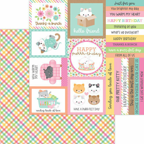 Doodlebug - 12"x12" Paper Pack: Pretty Kitty