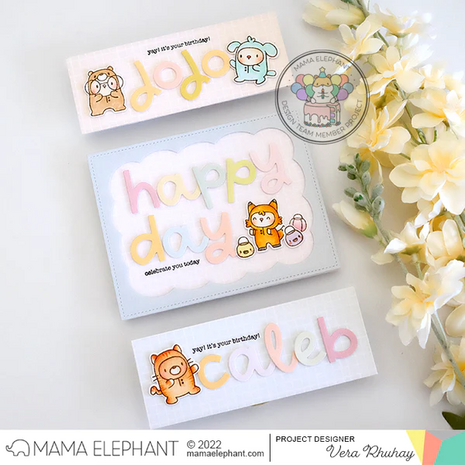Mama Elephant - Clear Stamps: COSTUMED CUTIES