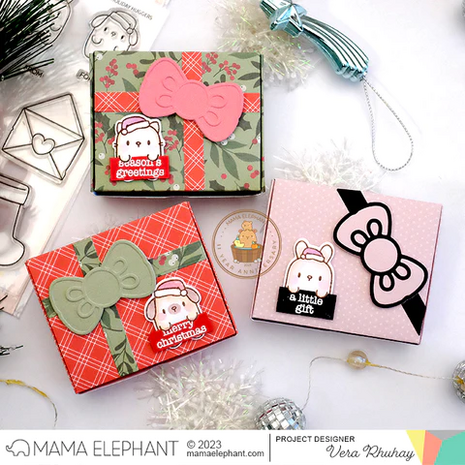 Mama Elephant - Clear Stamps: HOLIDAY HUGGERS