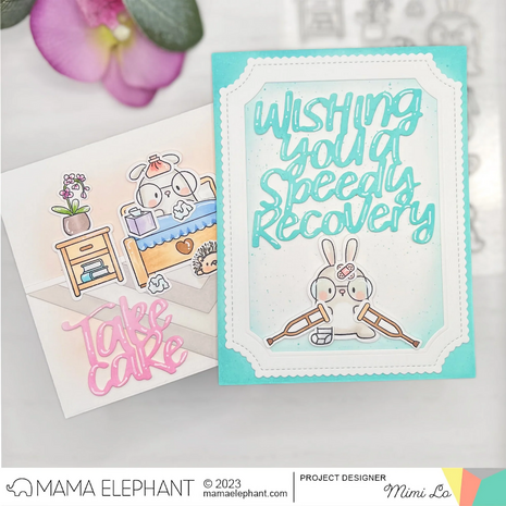 Mama Elephant - Clear stamps: FEEL BETTER