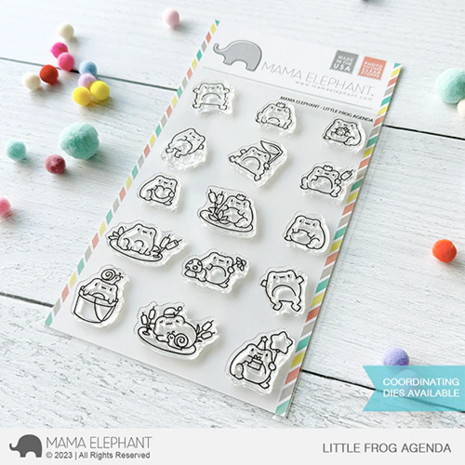 Mama Elephant - Clear stamps: LITTLE FROG AGENDA