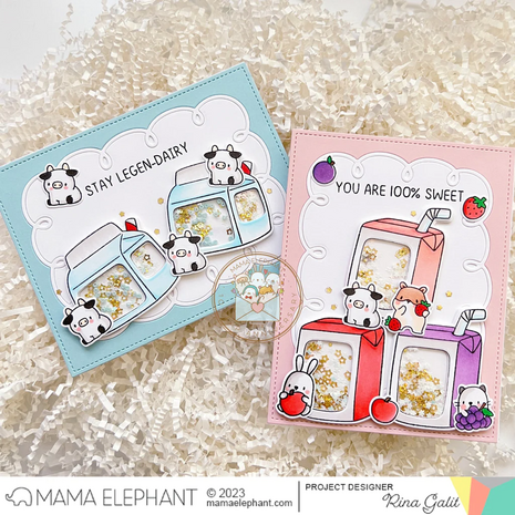 Mama Elephant - Clear Stamps: BOXED DRINKS