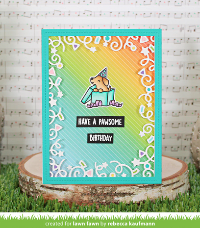 Lawn Fawn - Clear Stamps: Pawsome Birthday