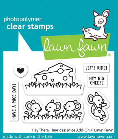 Lawn Fawn - Clear Stamps: Hay There, Hayrides! Mice Add-On