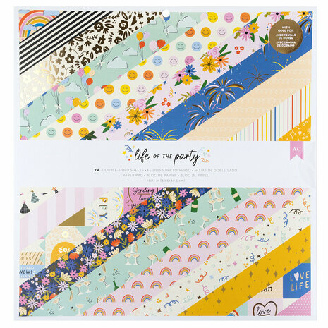 American Crafts - 12x12 Inch Paper Pad: Life of the Party