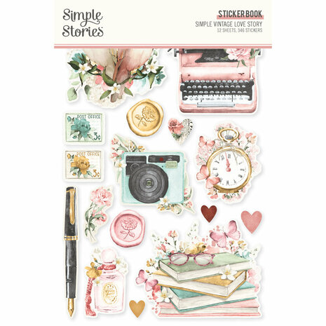 simple stories - stickerbook: Simple Vintage Love Story