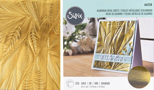 Sizzix - Aluminium Metal Sheets Gold