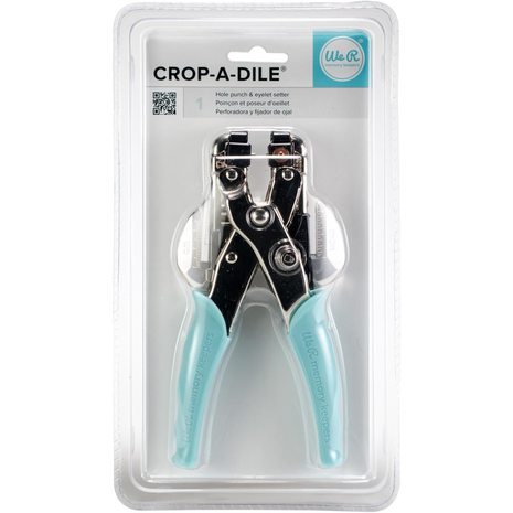 We R Memory Keepers - Crop-A-Dile Hole Punch & Eyelet Setter: Aqua