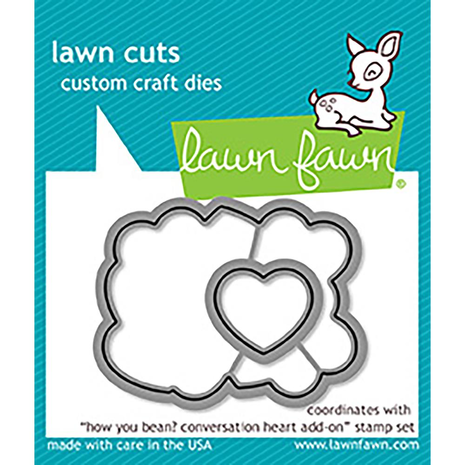 Lawn Fawn - Custom Craft Dies: How You Bean? Heart add-on