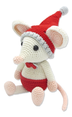 Crochet Kit Christmas Mouse