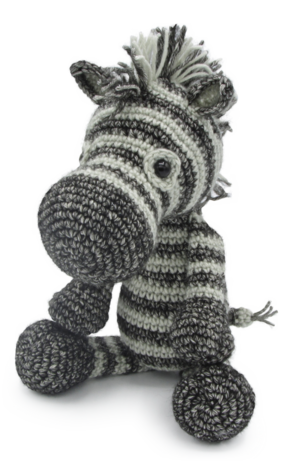Crochet Kit Dirk the Zebra