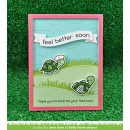 Lawn Fawn - Clear Stamps: Get Well Before 'n Afters